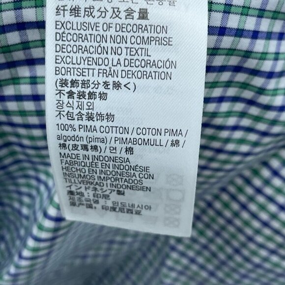 Kirkland Signature Mens Traditional Fit Checkered Shirt Size 16-34/35 a1139 - Picture 5 of 7